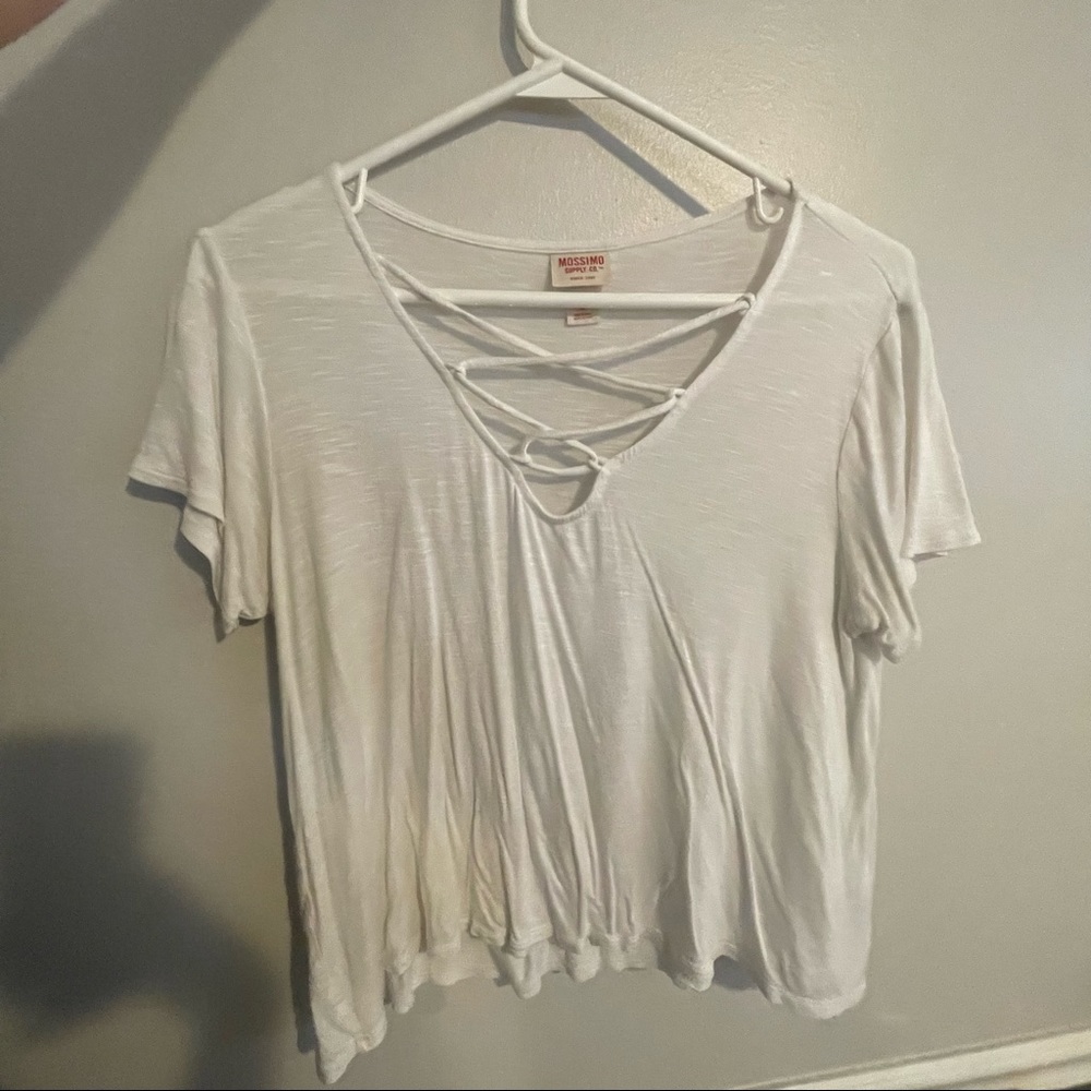 Target white cross shirt